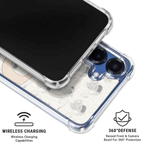 Disney Princess Moana Maui Pattern Galaxy S25 Clear Case